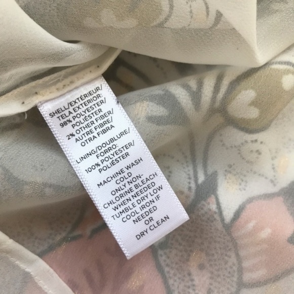 Loft Shimmer Floral Flutter Blouse - Picture 3 of 8